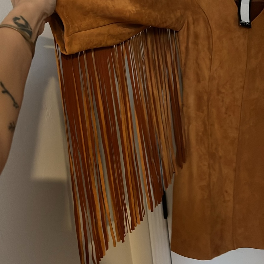 NWT Suede Western Fringe Dress